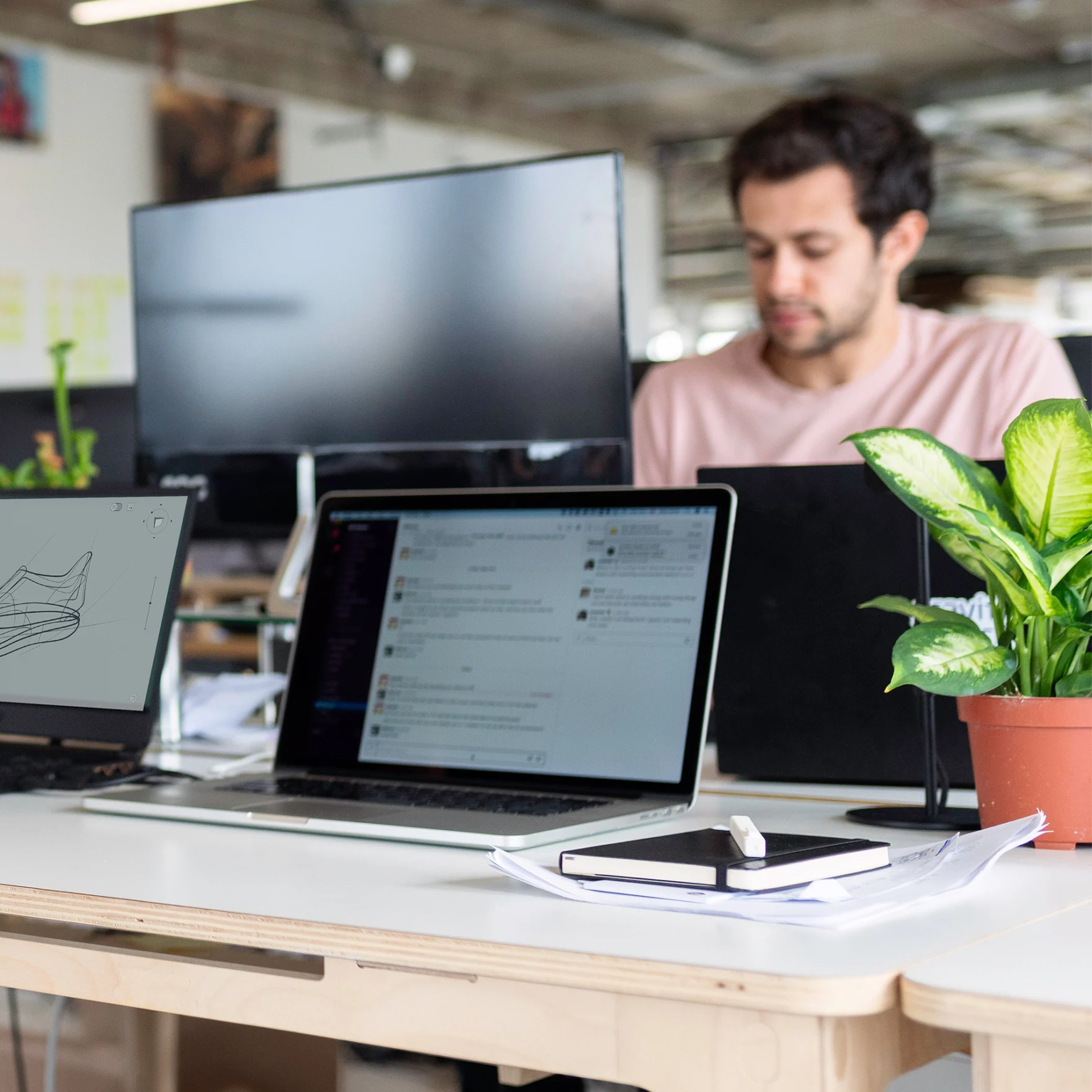Custom web development at Marsmedia — developer workspace in Amsterdam