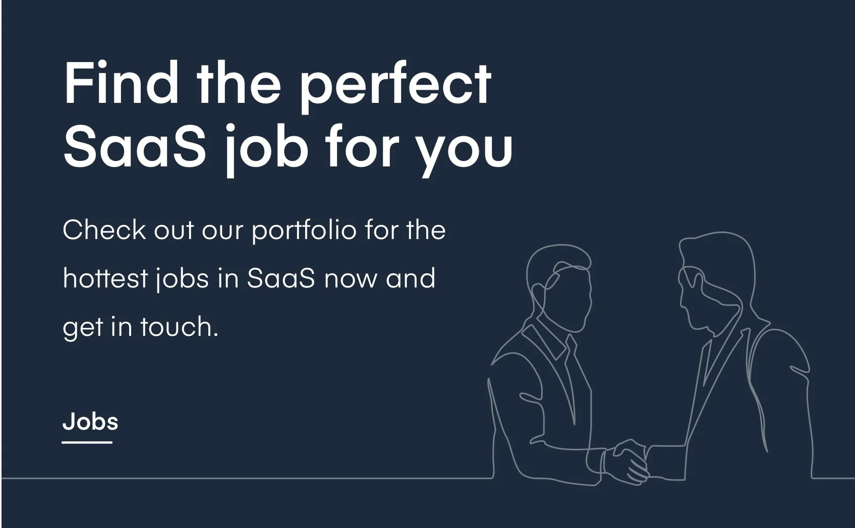 Dark CTA card inviting job seekers to browse SaaS vacancies on Nobel Recruitment