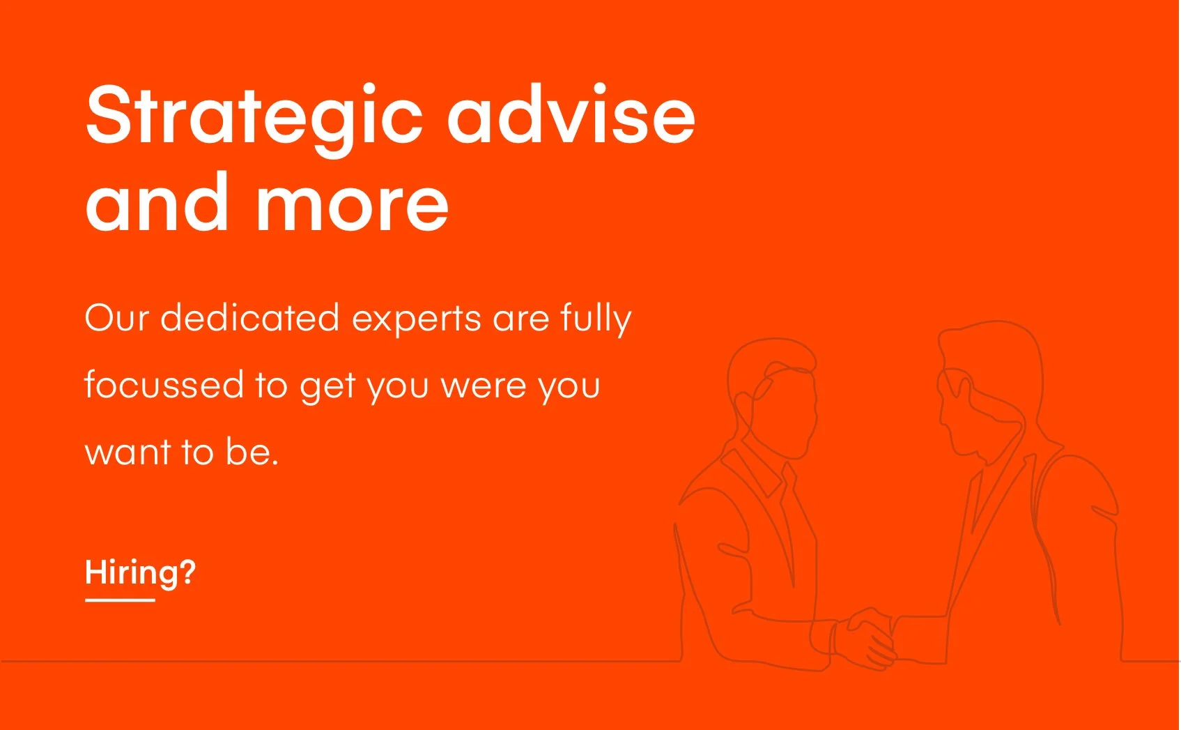 Orange CTA card offering strategic hiring advice for companies on Nobel Recruitment