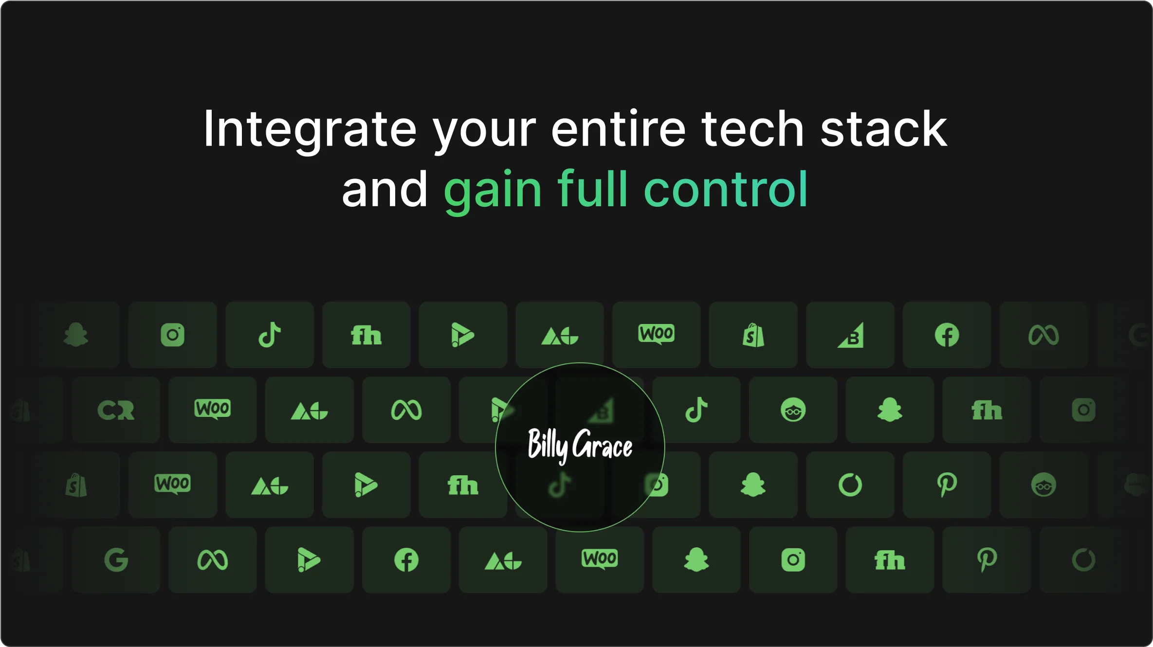 Logo slider for Innovative UX/UI design for Billy Grace by our Amsterdam-based digital agency