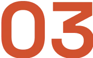 Orange number 03 icon marking step three in the Mars process