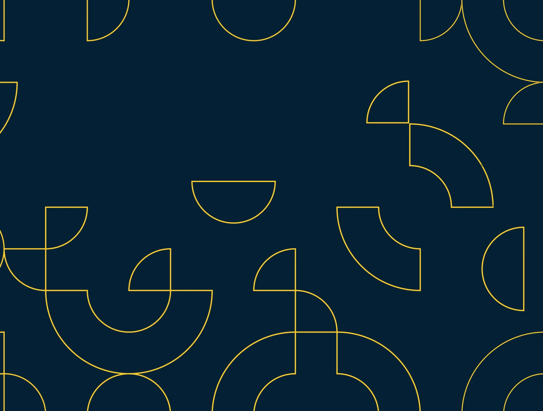 Abstract yellow geometric line pattern on a navy background for the Chiron case study