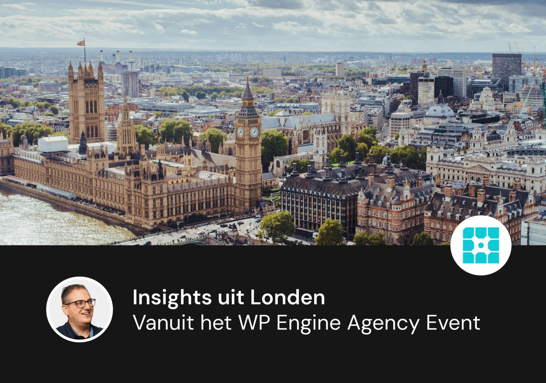 London skyline with Big Ben and Parliament, featured image for Mars' WP Engine event blog
