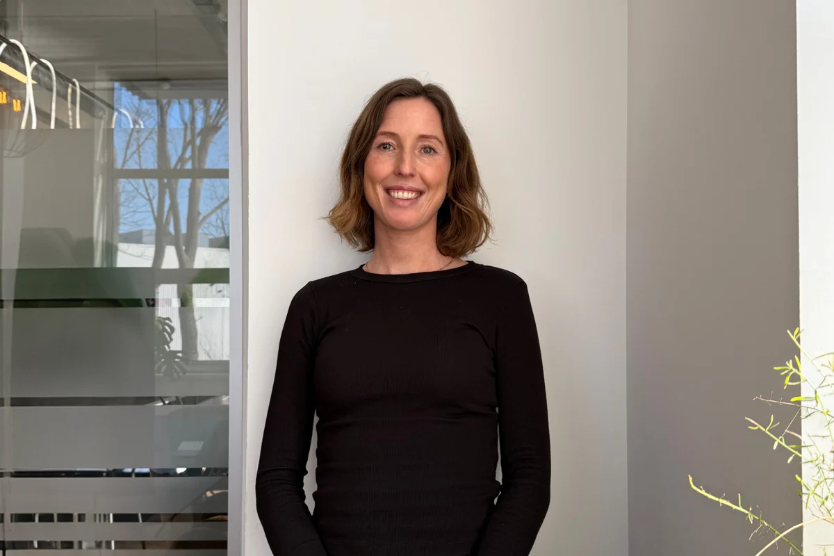 Wiesje, new project and marketing manager, smiling in the Mars office