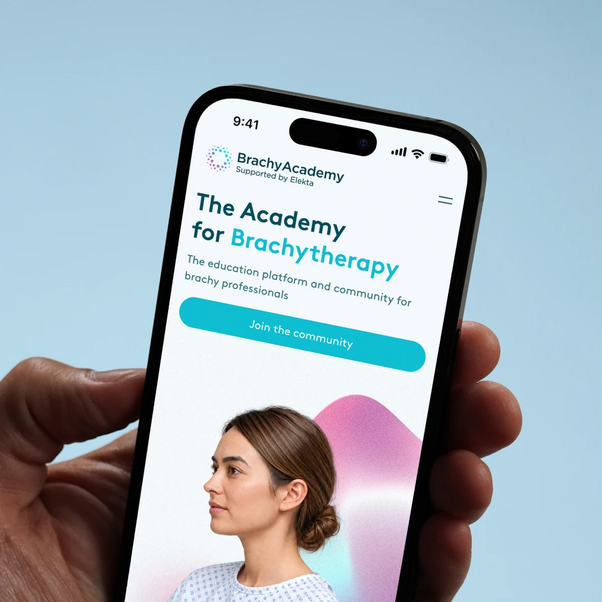 BrachyAcademy website design for Elekta